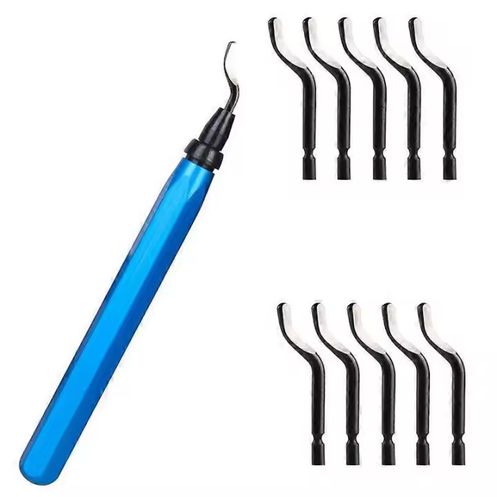 Hand deburring tool set deburring metal pipe deburring with 21x extra blades - 1