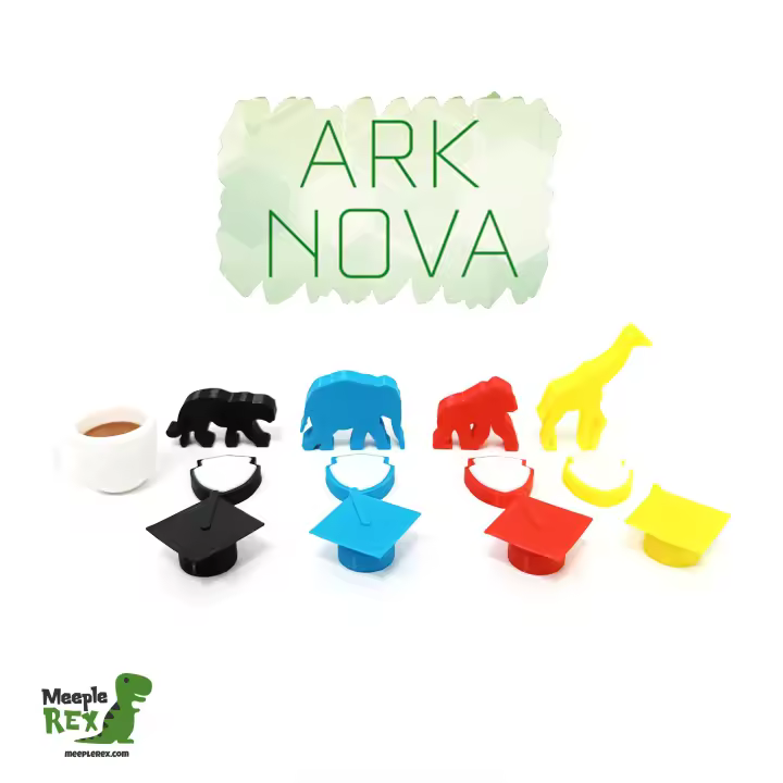 Tokens 3D para Ark Nova / Meeple Rex / Juego de Mesa - 1