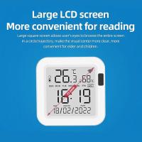 Sensor Inteligente De Temperatura Y Humedad Tuya WiFi Con Luz Trasera Compatible Con Alexa Google Assistant Para El Hogar Inteligente SmartLife - details 3