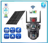 FGNS Cámara Solar 4G de Tarjeta SIM O Cámara WiFi 2.4GHz Inalámbrica, Cámara de videovigilancia PTZ de doble lente 4K y 6MP para exteriores, Cámara de Seguridad Exterior Batería Recargable, Energía Solar Audio Bidireccional, Detección de Movimient - details 1