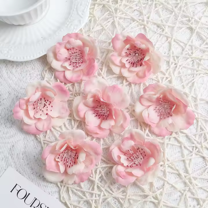 10/20Pcs Cabezas De Flores Rosa Artificiales Para Regalos De Día De La Madre Decoración De Boda Y Hogar Falsas Flores Para DIY - 1