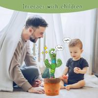 Juguete De Cactus Hablador Recargable Grabable Y Repetible Para Niños Idiomas Inglés Español Árabe Cambiador De Voz Educativo - details 6