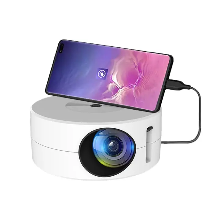 YT200 Mini Proyector Portá til-180P Proyector costurera Conexión with Móvil, Ideal para cine en casa y videojuegos - 1