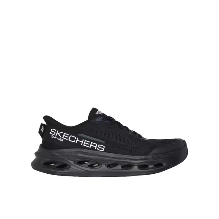 Skechers Glide Step - Advert Zapatillas deportivas para hombre negras en textil y sintético con cordones 83484 - 1