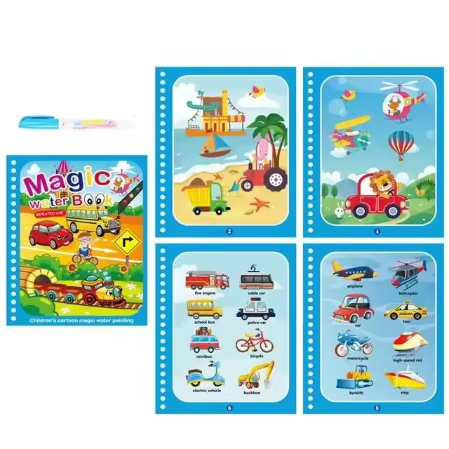 Nuevos Libros De Dibujo Con Agua Para Niños Juguetes De Pintura Para Niños Y Niñas Regalo De Cumpleaños O Navidad Incluye Juguetes De Dibujo Para Niños De 3 a 12 Años - 1