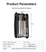 Herramienta Multifuncional De Bicicleta Portátil 16 En 1 Llave De Sockets Para Motocicleta Y Reparación De Bicicletas Herramienta De Destornillador - details 4
