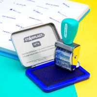 Sello Rotativo Starplast con Tampón Tinta Nº 4 - 12 Frases Divertidas para Sellar - details 2