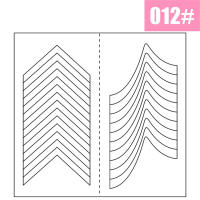 1PCS Guía De Dibujos Para Uñas En Blanco Estilo Francés Adhesivo De Acrylic Para Arte De Uñas DIY Decoración De Tiras Y Plantillas Para Uñas - details 14