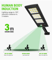Lámpara De Calle Solar Exterior 2000W Con Sensor De Movimiento Control Remoto Impermeable Alta Potencia Brillante Para Hogar Y Courtyard - details 3