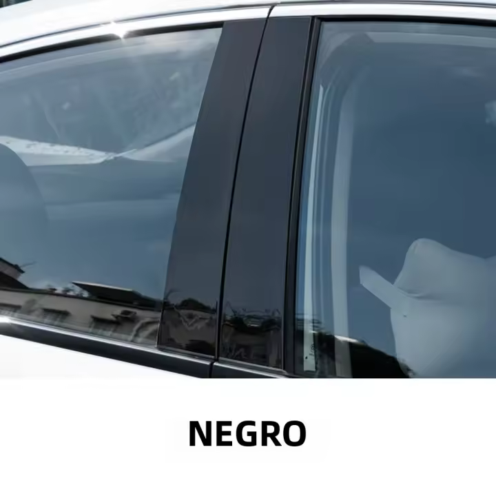 Cubierta De Póster Para Puerta Y Ventana En Fibra De Carbono Negro Brillante Para Kia Forte Cerato K3 2019-2023 Adhesivo De Capa B C Pillar - 1