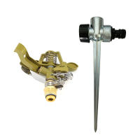 Impact Sprinkler Con Base Retráctil De Tripode Pesado Para Jardín Gran Cobertura De Área Rotación 0-360° Aluminio Resistente - details 8