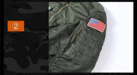 Chaqueta De Piloto MA-1 Para Hombre Estilo Militar Con Estampado De Camuflaje Chaqueta De Béisbol Gruesa De Algodón Para Otoño E Invierno Cierre De Cremallera - details 7