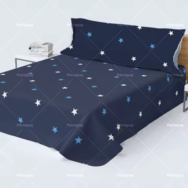La sábana estampada de tres piezas es adecuada para todas las estaciones, con tela suave, agradable para la piel y no irritante. - 1