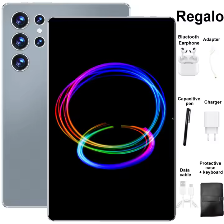 2025 5G Nueva tablet de 10,1 pulgadas Android 13.0 20000mAh 16GB Ram 1TB ROM WiFi 14 tableta nuclear Rojo Global - 1