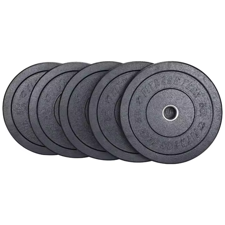Fitness Tech Discos Bumper Plate Alta Resistencia Hi Temp Black Discos - 1