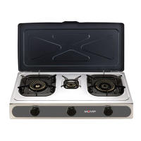 Muvip Parrilla de Acero Inoxidable - Quemador de Hierro Fundido - Quemadores desmontables - Base Antideslizante - Dimensiones: 71X37X12.3 cm - Color Plateado - details 0