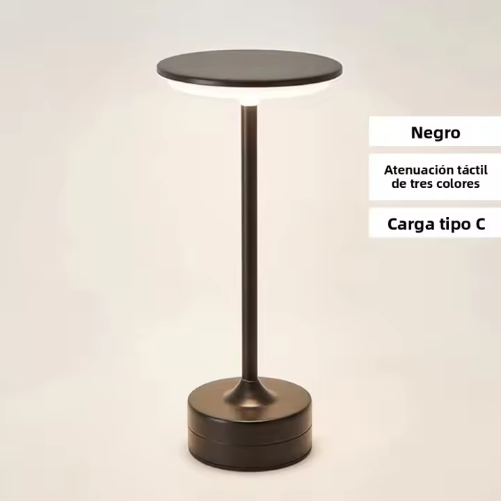 Lámpara De Mesa LED Sin Cable Con Interruptor Táctil Recargable Por USB Luz De Ambiente Portátil Para Dormitorio Y Comedor - 1