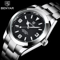 Reloj Mecánico Automático Para Hombre BENYAR 2024 Deportivo Y De Negocios Resistente Al Agua 50M Con Marcadores Numerales Arábigos Y Calendario Completo - details 1