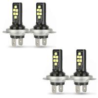 4X H7 LED Bajo haz Luces bombillas 60000LM 6000K 220W Blanco fresco - details 0