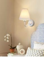 Lámpara De Pared LED E27 Moderna Y Nórdica Con Telas Retro Para Iluminación Interior De Hogar Hotel Dormitorio Y Sala De Estar - details 1