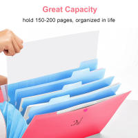 Carpeta De Archivo A4 Multicapa En Colores Azúcar Organizador Grande De Capacidad Estilo Coreano Sencillo Para Oficina Y Material PP - details 8