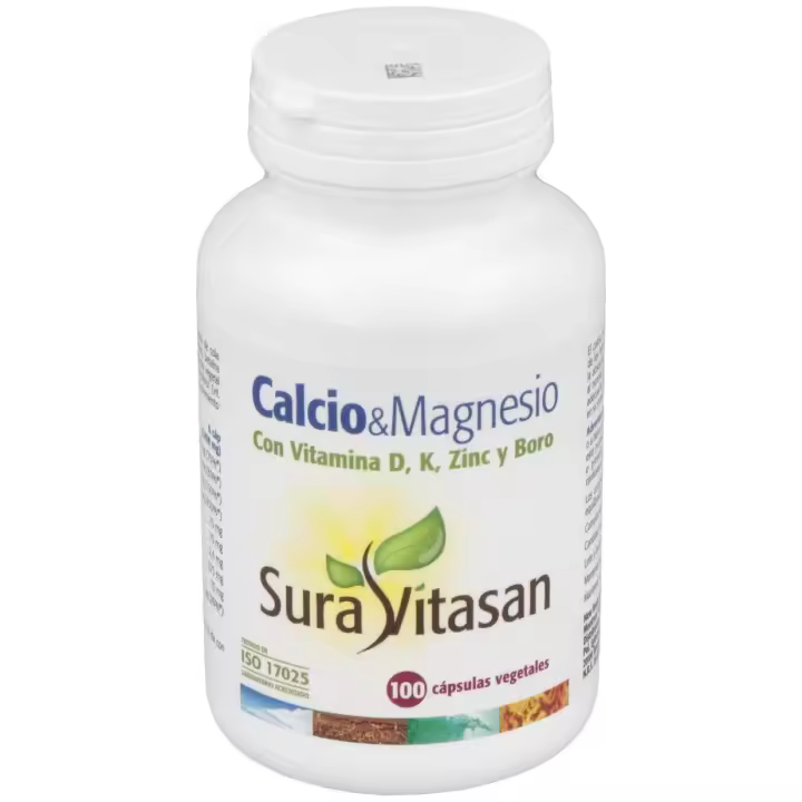 Sura Vitasan Calcio & Magnesio + D + K + Zinc + Boro 100Cáps - 1