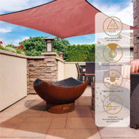 Toldo de Vela Rectangular The Secret Home - Protección UV - Fácil Instalación - Varios Tamaños y Colores - details 2