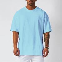 Camiseta De Correr Para Hombre Suelta Y Oversize Para Gimnasio Y Fitness Ropa De Entrenamiento Veraniega Con Mangas Cortas Y Secado Rápido - details 4