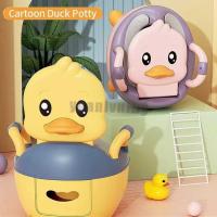 Asiento De Instrucción Para Niños Y Niñas Con Diseño De Pato Seguro Y Portátil Para Bebés De 1 a 6 Años Asiento De Inodoro Entrenador Unisex Material Plástico - details 0