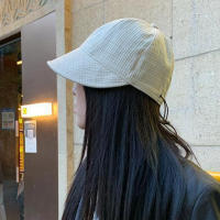 Gorro De Sol Plegable Para Mujer Protección Solar Verano Playa Ajustable Algodón Amplio Sombrilla Casual - details 4
