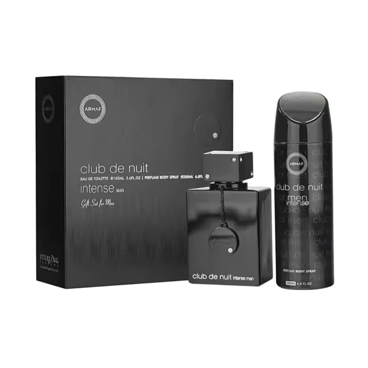 ESTUCHE REGALO ARMAF CLUB DE NUIT INTENSE  EAU DE PARFUM X 105 ML + DEO EN AEROSOL x 200 ml. - 1