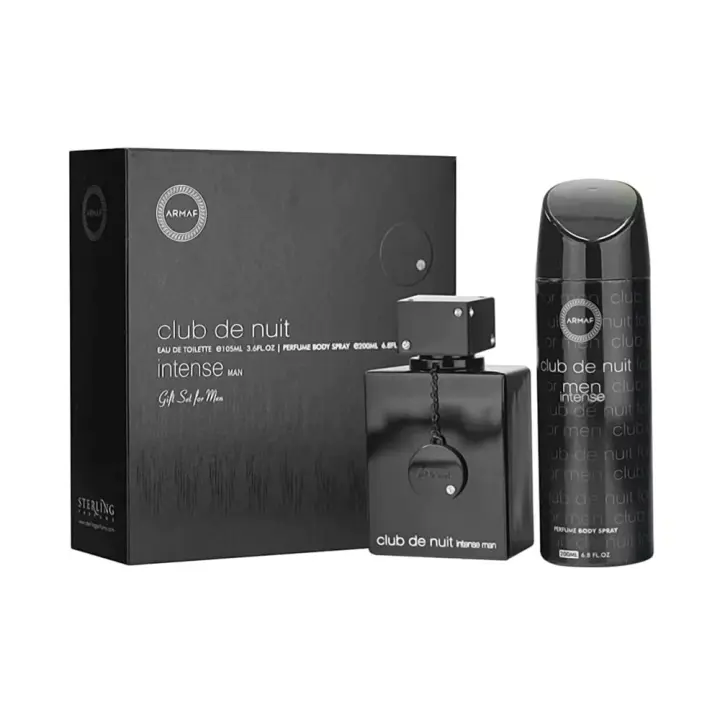 ESTUCHE REGALO ARMAF CLUB DE NUIT INTENSE  EAU DE PARFUM X 105 ML + DEO EN AEROSOL x 200 ml. - 1