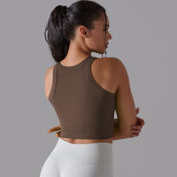 Sujetador Deportivo De 2 Niveles Para Mujer Sexy Yoga Alta Soporte Impacto Deporte Ropa Interior Correr Secado Rápido Top Deporte Gimnasio Con Almohadillas - details 35