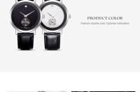 Reloj De Cuarzo Para Hombre SINOBI Original Con Correa De Cuero Moda Y Diseño Simple Resistentes Al Choque Y Al Agua - details 7