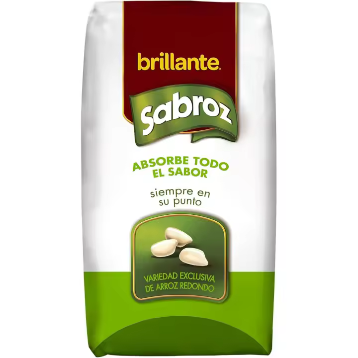 Arroz Brillante - Redondo Sabroz 1kg | Absorbe Nutrientes Naturalmente - 1
