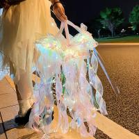 Lámpara De Jalea Multicolor Para Fiesta De Cumpleaños De Mermaid LED Decorativa Para Bodas Y Navidad Luz Nocturna De Forma De Hongo Incluye Baterías - details 4