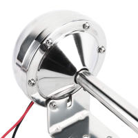 Bocina De Acero Inoxidable Pulido 12V Para Coche Barco Camión Caravana Bocina De Bajo Sonido Individual Kit De Montaje - details 6