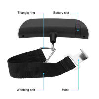 Báscula Digital Portátil De Mano 50kg 110lb Con Pantalla LCD Para Equipaje Y Viajes Escala De Pesaje Electrónica Mini - details 8