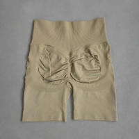 Shorts De Yoga Para Mujer Deporte Cortas De Cintura Alta Sin Costuras Para Gimnasio Y Ciclismo Elevador De Glúteos Fitness - details 12