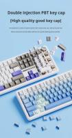 Teclado Mecánico AULA F108pro Con Bluetooth /2.4G/ Cable Tres Modos Iluminación RGB Personalizable Teclas Hot-swappable Estructura De Ganchos - details 28