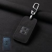 Funda De Llave De Coche En Cuero Para Renault Captur Koleos Kadjar Arkana Megane Dacia Duster Sandero Stepway Control Remoto Inteligente Fob Caso - details 6