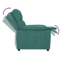 vidaXL Sillón reclinable de tela verde oscuro - details 5