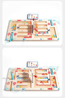 Juego Educativo De Madera Con Laberinto Magnético Y Formas Para Niños Aprendizaje Montessori De Viaje Mejora Las Habilidades Motoras Finas Edad 3+ - details 1