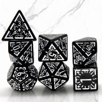 Juego De 7 Dados Poliedros De Metal Para DND Juegos De Rol Familiar Y Club Fiesta D4 D6 D8 D12 D20 Dados Digitales De Metal - details 3
