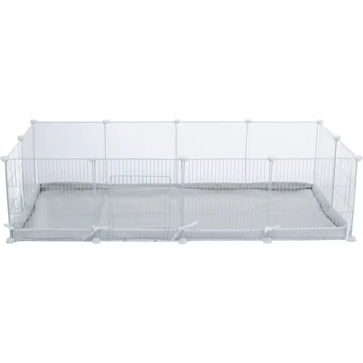 Trixie Recinto Interior Blanco para Perros y Conejos - Ampliable y Resistente a Mordeduras - 1