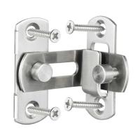 Cerradura De Puerta 3 Pulgadas Ángulo Recto Cerradura De Hasp Deslizante Cerradura De Barril Seguridad De Puerta Herramienta De Cierre - details 2