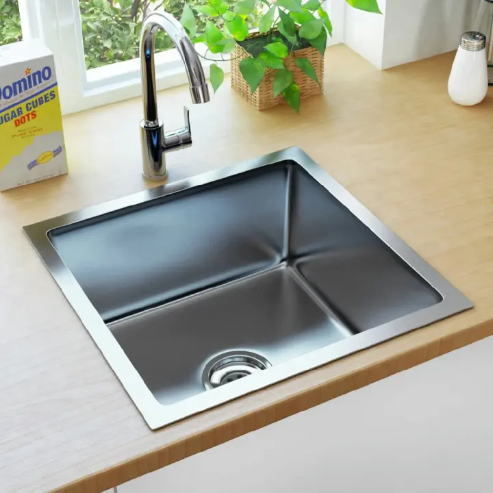 vidaXL FREGADERO DE COCINA HECHO A MANO ACERO INOXIDABLE - 1