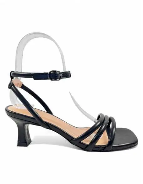 Sandalia tacon vestir de mujer negro 131245 - 1