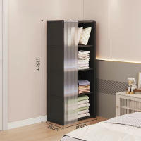 Armario Multicapa Con Cortinas Y Cubierta Antipolvo Almacenamiento Ecológico De Alta Capacidad Para Dormitorio Muebles Fáciles De Montar - details 7