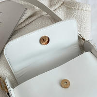 Bolso De Hombro Para Mujer De Moda En Cuero PU Color Sólido Bolso De Armpita Diseñador Bolsa De Mano Y Monedero Para Niñas - details 26
